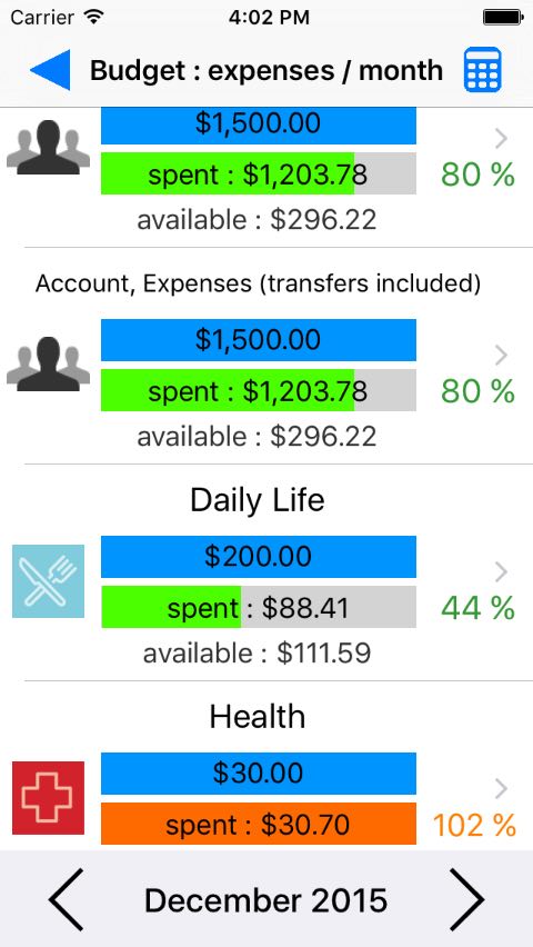 budget monitoring